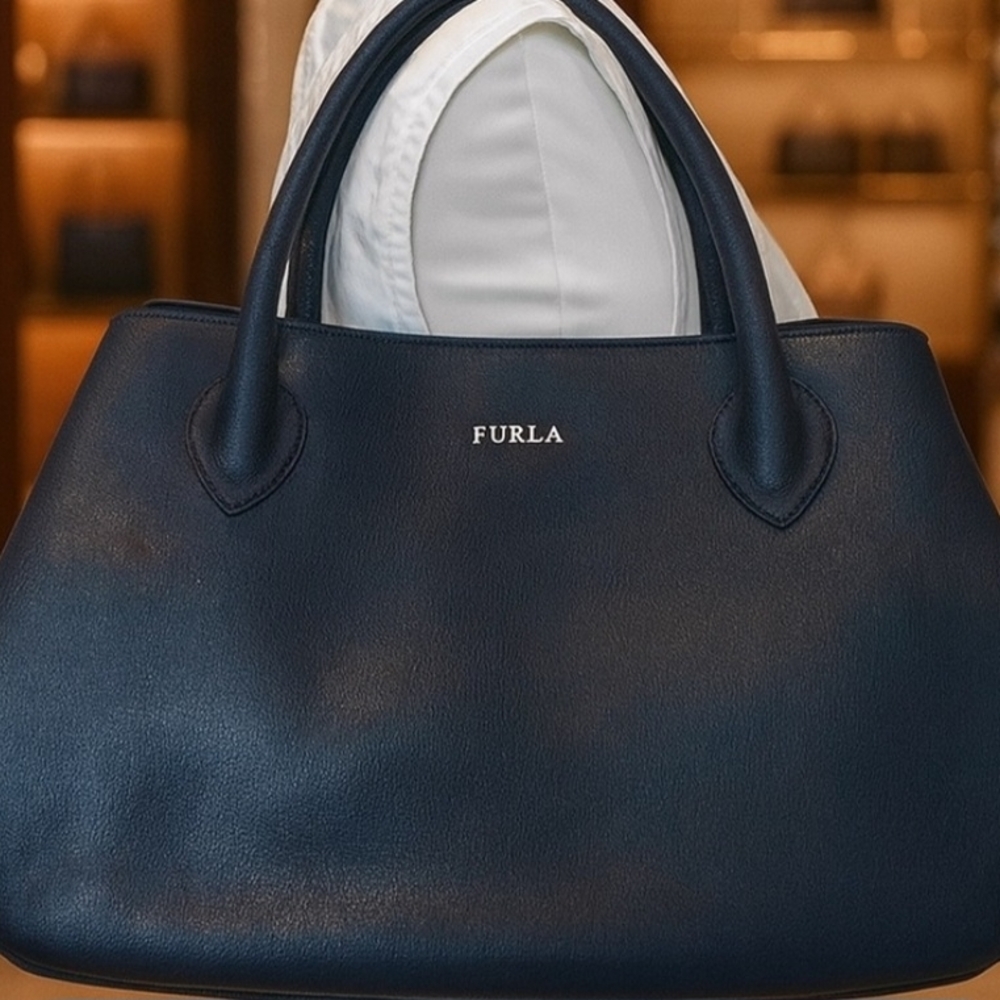 Brand NEW Furla Navy Blue Satchel Bag